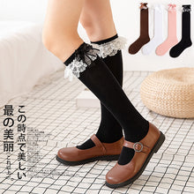 Load image into gallery viewer Japanese JK Lace Knee Socks