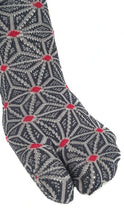 Load image into gallery viewer Japanese hemp leaves and polka dot tabi
