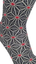 Load image into gallery viewer Japanese hemp leaves and polka dot tabi