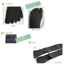 Load image into gallery viewer 5-toe compression knee socks made in Japan