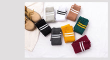 Load image into gallery viewer Japanese autumn and winter striped sports stockings