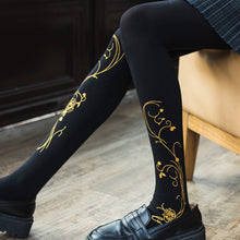 Load image into gallery viewer 120D rose branded socks