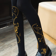 Load image into gallery viewer 120D rose branded socks