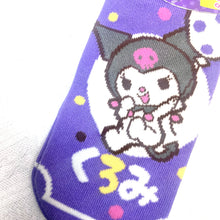 將圖片載入圖庫檢視器 SANRIO Kuromi 船襪 D款
