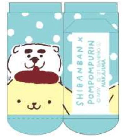 SANRIO Shibanban 與布丁狗 船襪 C款