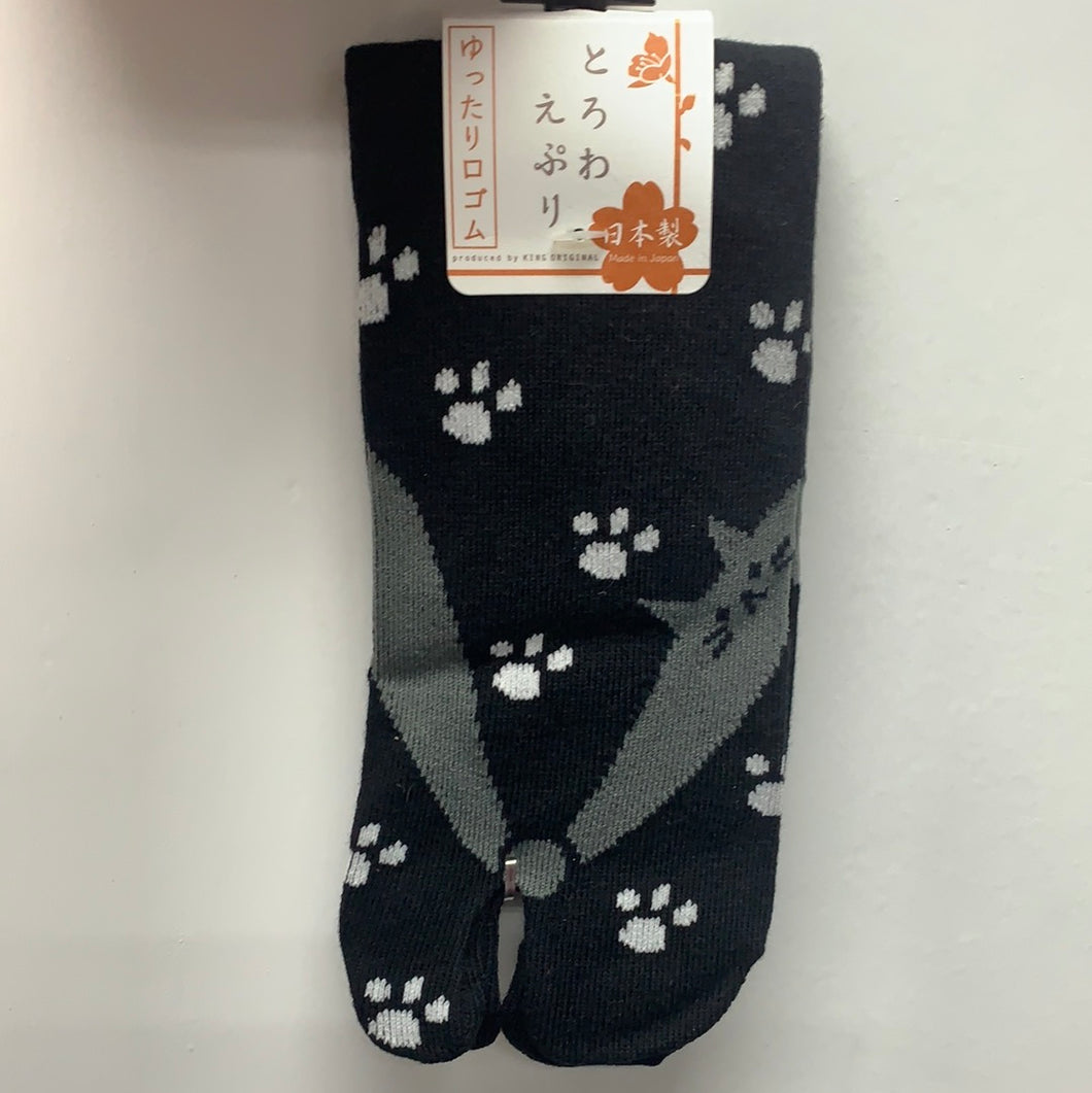 Japanese-made cat cat flip-flops split-toe socks