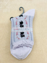 Load image into gallery viewer Japanese made bow tie cat socks
