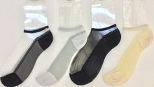 Load image into gallery viewer Japanese-made spring and summer [Nara] side lace transparent boat socks
